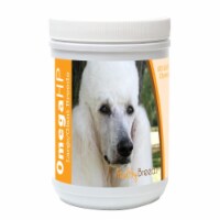 Healthy Breeds 840235112280 Poodle Omega HP Fatty Acid Skin & Coat Support Soft Chews, 90 Cou
