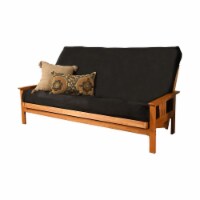 Kodiak Furniture Queen-size Futon Cover in Suede Black Fabric