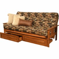 Kodiak Furniture Monterey Barbados  Storage Sofa and Multi-Color Fabric Mattress