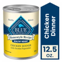 Blue Buffalo Homestyle Natural Adult Healthy Weight Wet Dog Food Beef & Garden Vegetables Perspective: Main