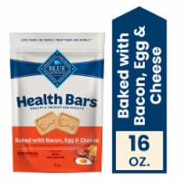 Blue Buffalo Health Bars Crunchy Biscuits Dog Treats Natural Bacon Egg & Cheese Perspective: Main