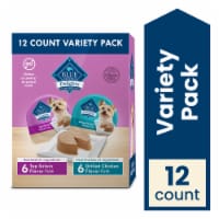 Blue Buffalo Delights Small Breed Paté Wet Dog Food Variety Pack Top Sirloin & Grilled Chicken Perspective: Main