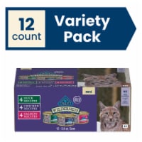 Blue Buffalo Wilderness High-Protein Grain Free Adult Pate Wet Cat Food Variety Pack Perspective: Main
