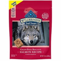 Blue Wilderness Trail Treats Salmon Recipe Grain-Free Biscuits Crunchy Dog Treats