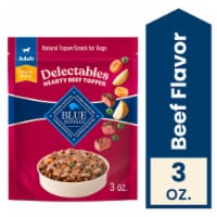 Blue Buffalo Delectables Natural Wet Dog Food Toppers, Hearty Beef Cuts in Gravy, 3-oz Perspective: Main