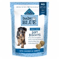 Blue Buffalo Baby BLUE Soft Biscuits Natural Chicken & Carrots Puppy Dog Treats