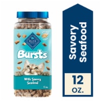 Blue Buffalo Bursts Crunchy & Creamy Cat Treats Savory Seafood Perspective: Main