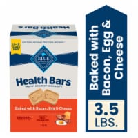Blue Buffalo Health Bars Crunchy Biscuits Dog Treats Natural Bacon Egg & Cheese Perspective: Main