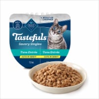 Blue Buffalo Tastefuls Savory Singles Natural Wet Cat Food Gravy Twin-Pack Tuna Perspective: Main