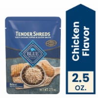 Blue Buffalo Tender Shreds Tasty Chicken Toppers in Savory Broth, Natural Dog Food, 2.5-oz Pouch Perspective: Main