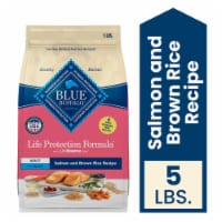 Blue Buffalo Life Protection Formula Adult Dry Dog Food, Salmon & Brown Rice Recipe, 5-lb. Bag Perspective: Main