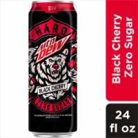 Mountain Dew Hard Zero Sugar Black Cherry Malt Flavored Beverage Single Can Perspective: Main
