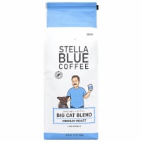 Stella Blue Coffee Big Cat Blend Medium Roast Ground Bagged Coffee Perspective: Main