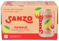Sanzo® Pomelo (Grapefruit) Sparkling Water Cans Perspective: Main