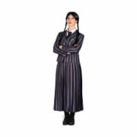 Wednesday Inspired Gothic Girl School Uniform Adult Costume | X-Small