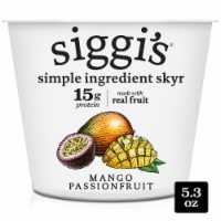 siggi’s Mango Passionfruit Icelandic-Style Lowfat Yogurt, 5.3 oz Perspective: Main