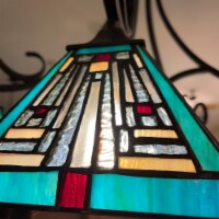 CHLOE Lighting INNES Mission Tiffany-Style Blackish Bronze 5 Light Large Chandelier 26 Wide