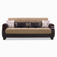 MOLINA SOFABED BROWN / BROWN