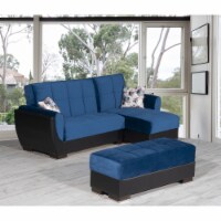 ARMADA AIR LOUNGE SECTIONAL OTTOMAN 117 TURQUOISE