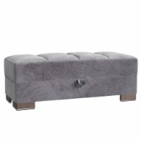 ARMADA LOUNGE SECTIONAL OTTOMAN 1 MICROFIBER GRAY