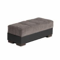 ARMADA LOUNGE SECTIONAL OTTOMAN 18 GRAY/BLACK