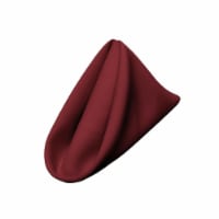 LA Linen 1818Pop-pk10-BurgundyP17 18 x 18 in. Polyester Poplin Napkin, Burgundy - Pack of 10