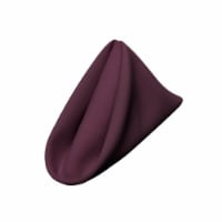 LA Linen 1818Pop-pk10-EggplantP42 Polyester Poplin Napkin, Eggplant - 18 x 18 in. -Pack of 10