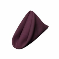 LA Linen 1818Pop-pk10-EggplantP42 Polyester Poplin Napkin, Eggplant - 18 x 18 in. -Pack of 10