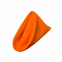 LA Linen 1818Pop-pk10-OrangeP48 Polyester Poplin Napkin, Orange - 18 x 18 in. - Pack of 10