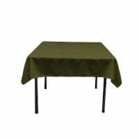 LA Linen TCpop58x58-OliveP21 Polyester Poplin Square Tablecloth, Olive - 58 x 58 in.