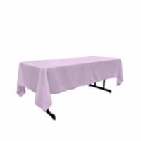 LA Linen TCpop60x120-LilacP45 Polyester Poplin Rectangular Tablecloth, Lilac - 60 x 120 in.