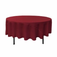 LA Linen TCpop90R-CranberryP28 Polyester Poplin Tablecloth, Cranberry - 90 in. Round