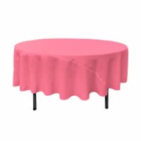 LA Linen TCpop90R-HotPinkP38 Polyester Poplin Tablecloth, Hot Pink - 90 in. Round
