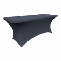 LA Linen TCSpandex96x30x30-NavyX72 Rectangular Spandex Tablecloth, Navy - 96 x 30 x 30 in.