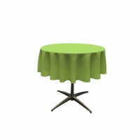 LA Linen TCpop51R-LimeP84 Polyester Poplin Tablecloth, Lime - 51 in. Round