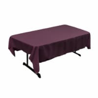 LA Linen TCpop60x84-EggplantP42 Polyester Poplin Rectangular Tablecloth, Eggplant - 60 x 84 i