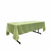 LA Linen TCpop60x126-SageP19 Polyester Poplin Rectangular Tablecloth, Sage - 60 x 126 in.