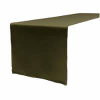 LA Linen TCpop14x108-OliveP21 Polyester Poplin Table Runner, Olive - 14 x 108 in.