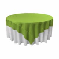 LA Linen TCpop72x72-LimeP84 Polyester Poplin Square Tablecloth, Lime - 72 x 72 in.