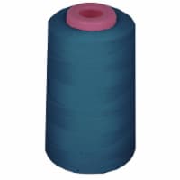 LA Linen ThreadDrkTealAX676 6000 Yards 100 Percent Polyester Cone Serger Thread, Dark Teal -