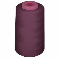 LA Linen ThreadEggplantAX748 6000 Yards 100 Percent Polyester Cone Serger Thread, Eggplant -