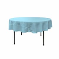LA Linen TCpop72R-TurquoiseLgtP40 Polyester Poplin Tablecloth, Light Turquoise - 72 in. Round