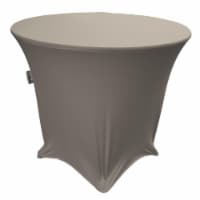LA Linen TCSpandex36Rx30H-GrayLightX41 Round Spandex Tablecloth, Light Gray - 36 x 30 in.