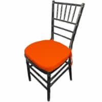 LA Linen PopChiavaryPadCover-Pk4-OrangeP48 Polyester Cushion Cover, Orange- 4 pack