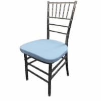 LA Linen SpandexCushionCover-Pk4-BlueLgtX18 Spandex Chiavary Chair Cushion Cover, Light Blue