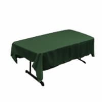 LA Linen TCpop60x90-GreenHuntP20 Polyester Poplin Rectangular Tablecloth, Green Hunter - 60 x