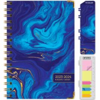 Global Printed Products Hardcover Academic Year 23-24 Planner (Dark Blue Marble)