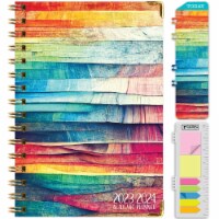 Global Printed Products Hardcover Academic Year 23-24 Planner (Rainbow Oak)