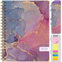 Global Printed Products Hardcover Academic Year 23-24 Planner (Pink Purple Marble)
