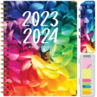 Global Printed Products Hardcover Academic Year 23-24 Planner (Rainbow Petals)